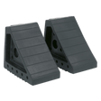 Sealey WC01 Rubber Wheel Chocks 1.8kg - Pair - WC01 - Sealey Tools UK - Workshop Tool Storage
