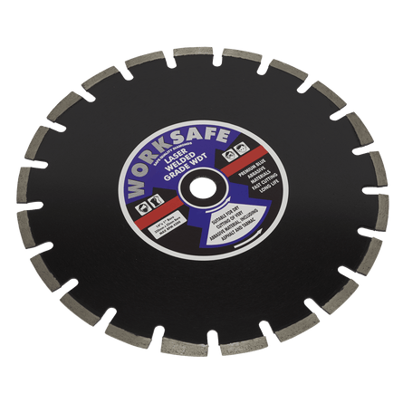 Sealey WDT350 Asphalt/Tarmac Diamond Blade 350 x 25mm - WDT350 - Sealey Tools UK - Workshop Tool Storage
