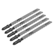 Sealey WJT101B Jigsaw Blade Wood & Plastics 75mm 10tpi - Pack of 5 - WJT101B - Sealey Tools UK - Workshop Tool Storage