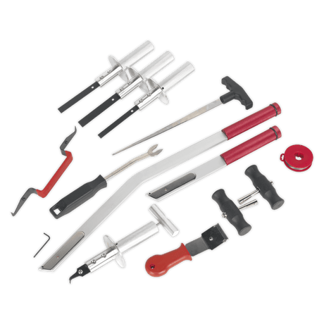 Sealey WK14 14pc Windscreen Removal Tool Kit - WK14 - Sealey Tools UK - Workshop Tool Storage