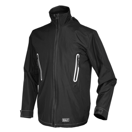 Sealey WPHJ03 Heated Rain Jacket 5V - 48" Chest Large - WPHJ03 - Sealey Tools UK - Workshop Tool Storage