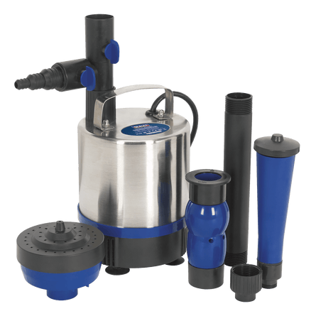 Sealey WPP3000S Submersible Pond Pump Stainless Steel 3000L/hr 230V - WPP3000S - Sealey Tools UK - Workshop Tool Storage