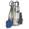 Sealey WPS250A Submersible Stainless Water Pump Automatic 250L/min 230V - WPS250A - Sealey Tools UK - Workshop Tool Storage