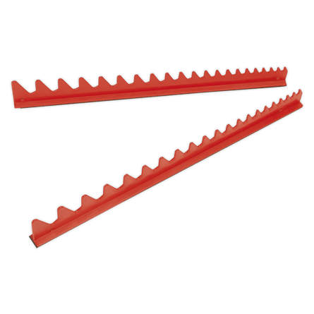 Sealey WR02 Sharks Teeth Spanner Rack Magnetic 2pc - WR02 - Sealey Tools UK - Workshop Tool Storage