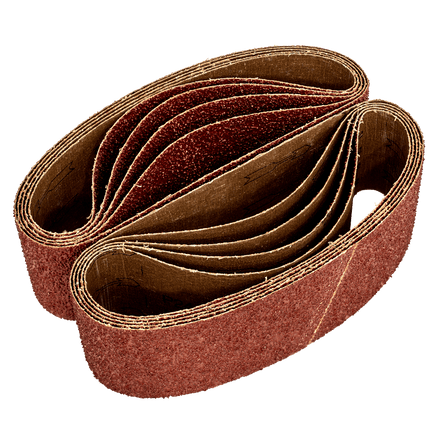 Sealey WSB5340 Sanding Belt 75 x 533mm 40Grit - Pack of 10 - WSB5340 - Sealey Tools UK - Workshop Tool Storage