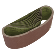 Sealey WSB61120 Sanding Belt 100 x 610mm 120Grit - Pack of 10 - WSB61120 - Sealey Tools UK - Workshop Tool Storage