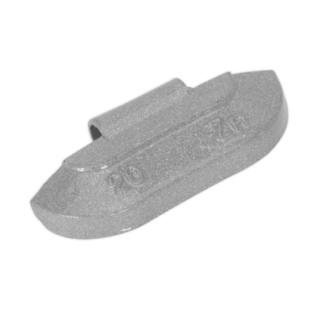 Sealey WWSH20 Wheel Weight 20g Hammer - On Zinc for Steel Wheels Pack of 100 - WWSH20 - Sealey Tools UK - Workshop Tool Storage