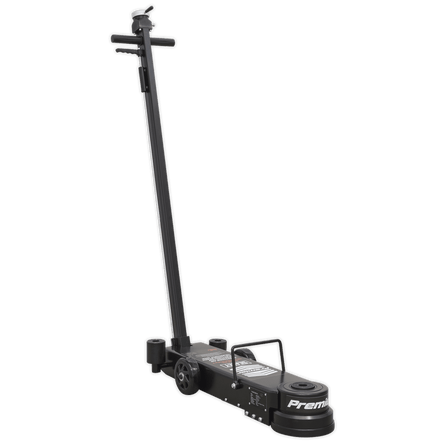 Sealey YAJ10 - 40LELR Air Operated Jack 10 - 40tonne Telescopic - Long Reach/Low Entry - YAJ10-40LELR - Sealey Tools UK - Workshop Tool Storage