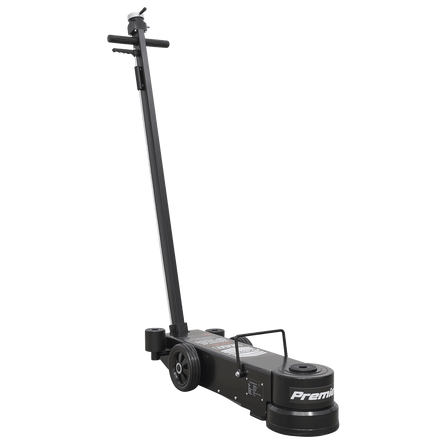 Sealey YAJ20 - 60LR Air Operated Jack 20 - 60tonne Telescopic - Long Reach/Low Entry - YAJ20-60LR - Sealey Tools UK - Workshop Tool Storage