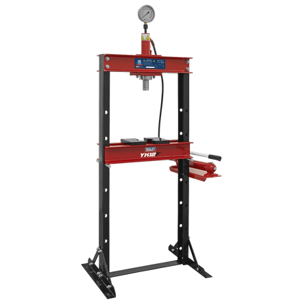 Sealey YK12F Hydraulic Press 12 Tonne Floor Type - YK12F - Sealey Tools UK - Workshop Tool Storage