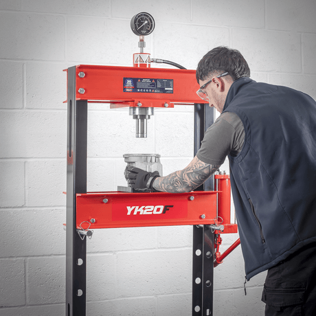 Sealey YK20F Hydraulic Press 20tonne Floor Type - Presses - SLY-12652 - Sealey Tools UK - Workshop Tool Storage