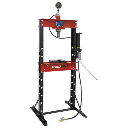 Sealey YK20FAH Air/Hydraulic Press 20tonne Floor Type - YK20FAH - Sealey Tools UK - Workshop Tool Storage