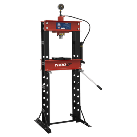 Sealey YK30XF Hydraulic Press 30tonne Floor Type - YK30XF - Sealey Tools UK - Workshop Tool Storage