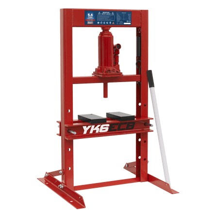 Sealey YK6ECB Hydraulic Press 5.4tonne Economy Bench Type - YK6ECB - Sealey Tools UK - Workshop Tool Storage