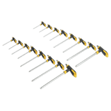 Siegen S0916 16pc T - Handle TRX - Star* & Hex Key Set - S0916 - Sealey Tools UK - Workshop Tool Storage