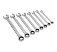 Siegen S0984 From Sealey Combination Ratchet Spanner Set 8pc Imperial - Spanners - SLY-17987 - Sealey Tools UK - Workshop Tool Storage