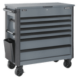 Superline Pro AP366G 6 Drawer Mobile Tool Cabinet with Ball Bearing Slides - Grey - AP366G - Sealey Tools UK - Workshop Tool Storage