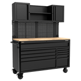 Superline Pro AP5210BE 10 Drawer Mobile Workstation - AP5210BE - Sealey Tools UK - Workshop Tool Storage