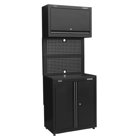 Superline Pro APMS16HFP Rapid - Fit 4.6m Modular Garage Storage System - APMS16HFP - Sealey Tools UK - Workshop Tool Storage