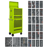 Superline Pro SPTHVCOMBO1 14 Drawer Tool Chest Combination with 1179pc Tool Kit - SPTHVCOMBO1 - Sealey Tools UK - Workshop Tool Storage